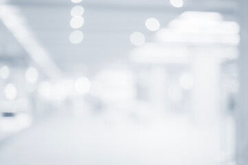 Plakat Abstract blur background from hospital and clinic interior, For create background or design key visual layout