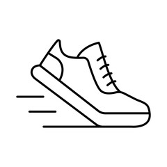 Running Line Icon. Fitness, Health, Healthy Lifestyle, Wellbeing, Exercise, Health Care, Sport, Workout Editable Stroke Vector Illustration