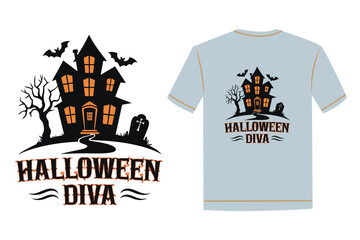 Halloween t shirt design concept