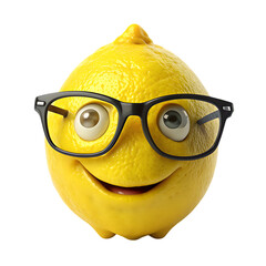 Smart Lemon: Funny Fruit Image