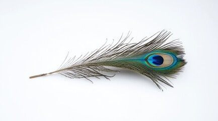 Peacock feather, vibrant colors