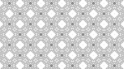 Geometric abstract floral repeat seamless pattern design for home decor and textile design.