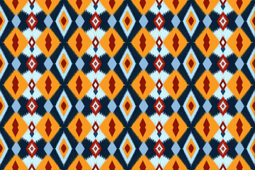 Abstract motif geometric triangles diamonds seamless pattern on vibrant yellow tones textured background. Christmas deco, textiles theme, digital wall paper etc., 