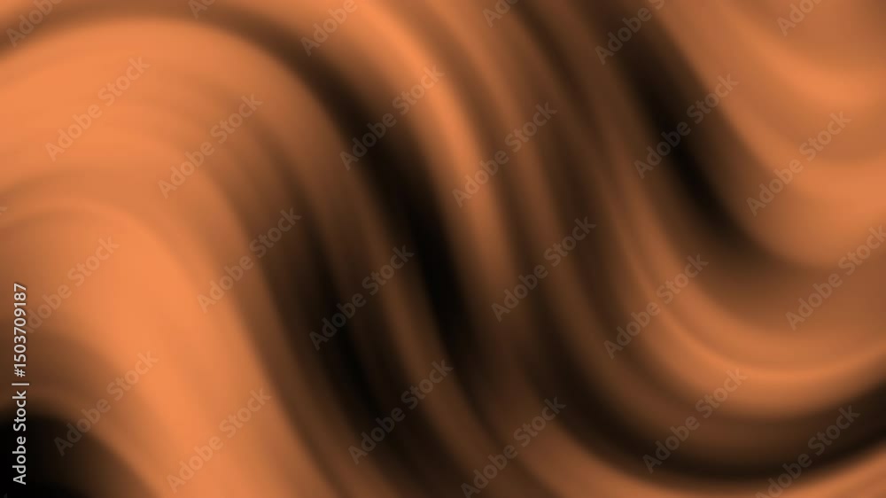 Poster smooth waves of orange and brown form a soft abstract background with flowing curves, abstract textu