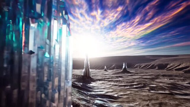 Extraterrestrial Planet Surface &ndash; 4K Mysterious World View

