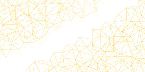 Abstract of simple GOLD line triangle pattern geometric background .white background creative and geometric shape with white luxury pattern .GOLD and white geometric background with low poly triangle © Roadmap vector