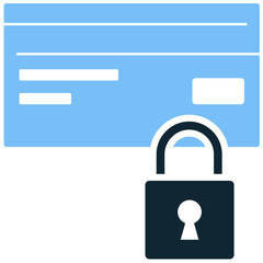 Card protection icon vector for secure transactions, fraud prevention, and banking safety. Ideal for credit card security visuals and digital finance identity protection.