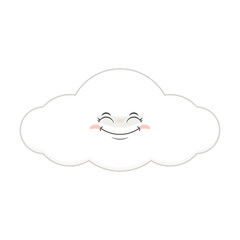 cloud smile face cartoon cute