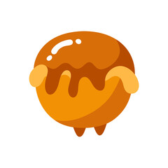 Chewy Caramel Treat Doodle Vector For A Soft And Sweet Candy Clipart