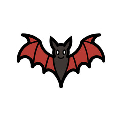 Cute Fruit Bat Doodle Vector For A Friendly And Sweet Animal Character