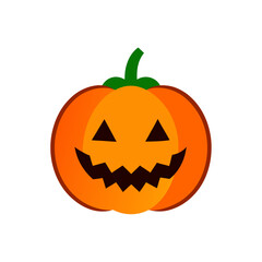 Fototapeta premium Classic Jack O Lantern Doodle Vector With A Happy And Spooky Grin