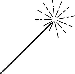 burning sparkler icon Diwali festival