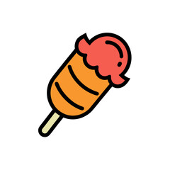 Halloween Candy Corn Treat Doodle Vector For A Classic Autumn Sweet