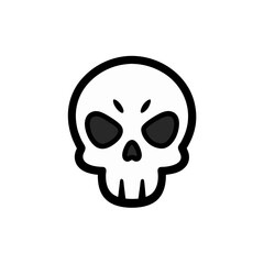 Skull And Crossbones Doodle Vector For A Classic Pirate Or Poison Sign