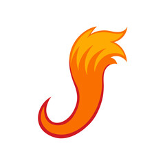 Pointed Demon Tail Doodle Vector For A Fiery And Evil Character Design