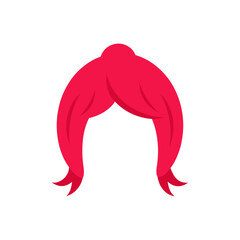 Curly Clown Wig Doodle Vector For Circus And Fun Party Costume Illustrations