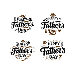 Happy Father's Day Typography Design