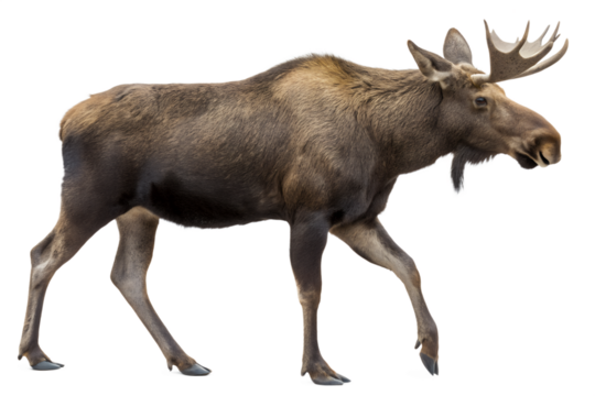 Moose Animal Illustration Transparent Background - Powered by Adobe