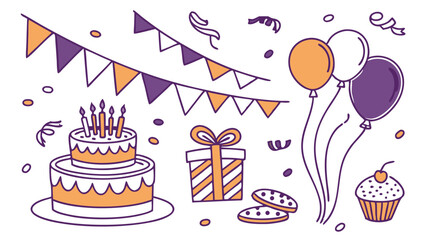 happy birthday card with cake