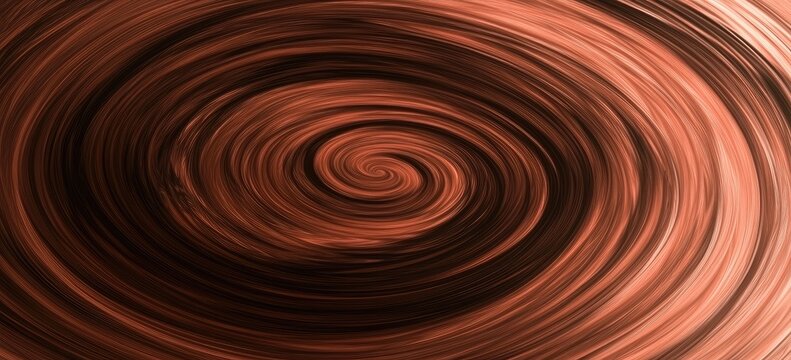 Abstract swirling spiral design in warm tones
