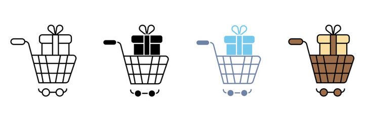 PURCHASE GIFT concept line icon. Simple element illustration.