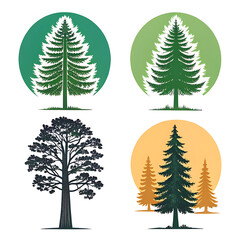 Obraz premium set of trees