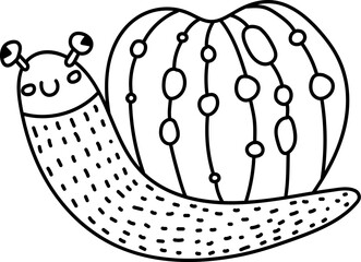 Happy Snail Doodle