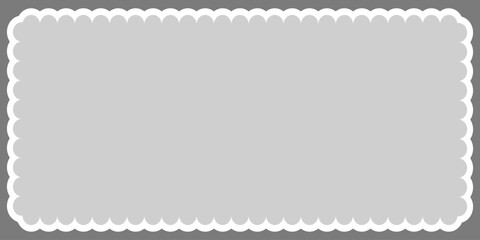 Set of postage stamps. Post stamp frame and border. Grey square and rectangular template for mail, postcard, letter. Jagged wavy edge forms. Vintage objects for poster, banner, badge, sticker-Vector .