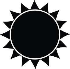 Eclipse Icon Outline Vector Illustration