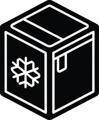 Freezer Icon Outline Vector Illustration