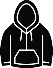 Hoodie Icon Outline Vector Illustration