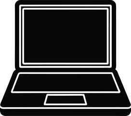 Laptop Icon Outline Vector Illustration