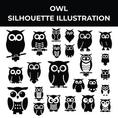 owl silhouette collection