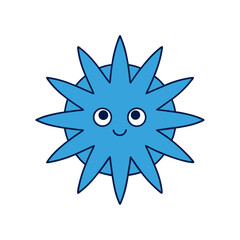 Obraz premium Cute Snowflake Doodle Vector Clip Art for Winter Season