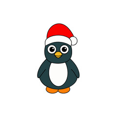 Sketchy Penguin Doodle Vector Clip Art for Winter Fun