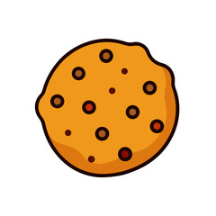 Fototapeta premium Cartoon Cookie Doodle Vector Clip Art for Holiday Treat