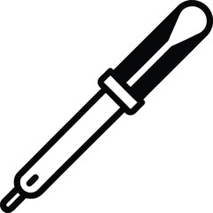 Seam Ripper Icon Outline Vector Illustration