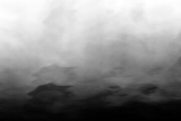 Fototapeta premium smoke in the fog black color smoke cloud transparent background