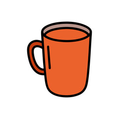 Hot Cocoa Mug Doodle Vector Clip Art Festive