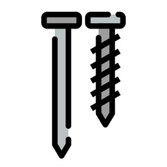 building nails icon	
