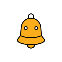 Naklejka premium Decorative Bell Doodle Vector Clip Art Xmas