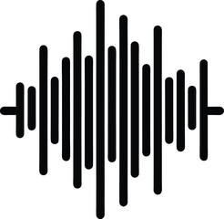 Soundwave Icon Outline Vector Illustration