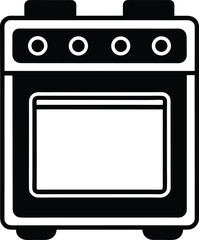 Stove Icon Outline Vector Illustration