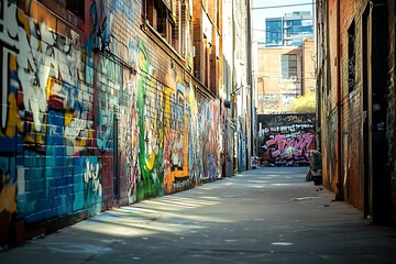 Fototapeta premium Colorful graffiti on a wall in Lower Manhattan