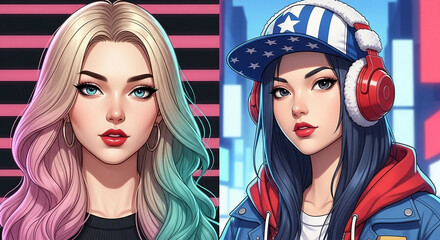 Urban Trendsetters: Colorful Hair and Street Style
