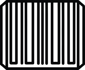 Barcode Icon Outline Vector Illustration