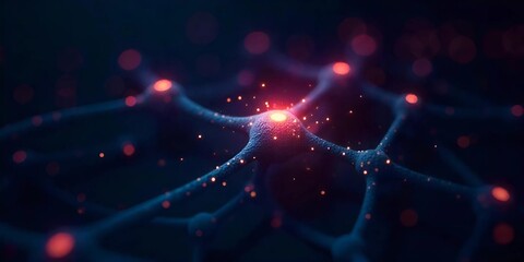 Neural Network Visualization – Abstract AI Technology Concept