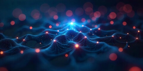 Neural Network Visualization – Abstract AI Technology Concept