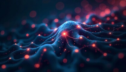 Neural Network Visualization – Abstract AI Technology Concept