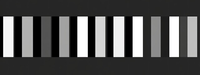 Grayscale color bar test pattern